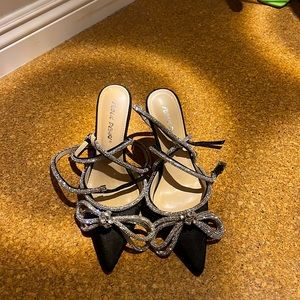 Public Desire crystals Lace Up Heels